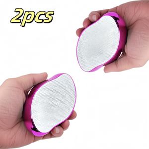 TEMU 패턴이 있는 광택 있는 로즈 레드 전기도금 강모 각질 제거 장갑 2개 세트 - 남녀공용, 등, 팔, 다리를 매끄럽게 하는 무통각 각질 제거, 재사용 가능하고 방수되는 제모 도구