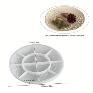 TEMU 실리콘 트레이 몰드, 원형 타원형 직사각형 실리콘 몰드, 레진 석고 콘크리트 주형, 서빙 트레이용 에폭시 레진 몰드, 레진 아트, DIY 주얼리/컵/메이크업/보관 트레이, 홈 데코 공예