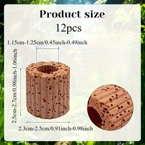 TEMU 12개 세라믹 수초 홀더 - 물고기 어항용 중력식 수초 링, 안전한 수중식물 조경 액세서리