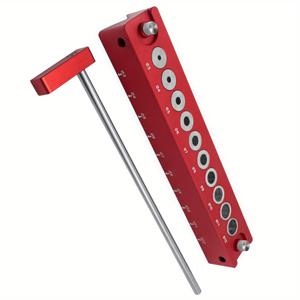 TEMU 목공용 자동 센터링 드릴 가이드 키트. 알루미늄 합금 수직 및 45° 드릴 블록, 드릴 슬리브 포함. 정밀한 구멍 위치 조정을 위한 설계.