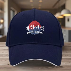 TEMU 1개 한국 야구 모자 - 한글 텍스트 & 한글 글자, 조절 가능한 스냅백, 가벼운 폴리에스터, 사계절 편안함, K-Pop 팬, 여행, 스포츠, 야외 활동용 - 남녀공용 캐주얼 모자, 한국 문화 애호가를 위한 이상적인 선물|스냅백