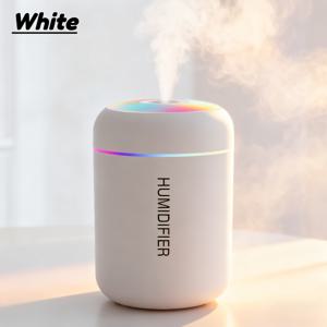 TEMU 1 컬러풀 USB 차량용 방향제 | 다기능 에센셜 오일 및 쿨 미스트 가습기 (멀티 컬러 LED 야간 조명 포함) - 초저소음, USB 전원, 침실/사무실/학교용 컴팩트 디자인 - 가정 및 사무실에 적합, 휴대용 가습기|차량용방향제