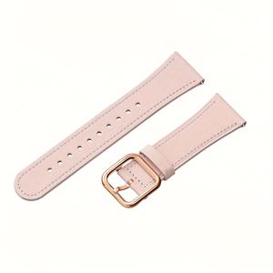 TEMU SX 스퀘어 버클 시계 스트랩 (블랙, 화이트, 브라운 색상), 부드럽고 편안한 인조 가죽 소재, 로즈 골드 스퀘어 버클, 삼성 7, 6, 5 Pro, 4, Active 2 호환 (40mm, 45mm, 46mm 사이즈)