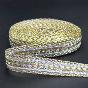 TEMU 골든&실버리 자수 테두리 리본 5야드 - 고급 직조 원단, 정교한 스티칭 DIY 공예, 의류 트림, 홈 데코용 - 우아한 장식 트림, 공예용 리본, 핸드메이드 액세서리, 세련된 트림, 고품질 트림, 공예 애호가, 재봉 프로젝트, 재봉 취미, 스타일리시한 장식,정교한 스티칭,내구성 있는 소재,패션