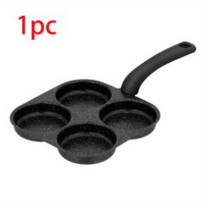 TEMU 1개 4-in-1 주철 계란 프라이팬, 논스틱 싱글 핸들 요리팬, 식기세척기 안전, 인덕션 호환, 다기능 주방 도구, 팬케이크, 계란 등에 적합, 야외/캠핑 필수품