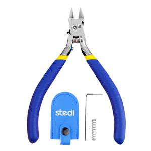 TEMU 4pcs 탄소강 모델 니퍼 세트 (스프링 & 리미트 렌치 포함) - 초박형 단일 블레이드 & 플라스틱 노즐로 정밀 절단, DIY 공예, 레진, 클레이, 취미 피규어 수리, 미니어처 모델 제작 도구 (호환 가능)