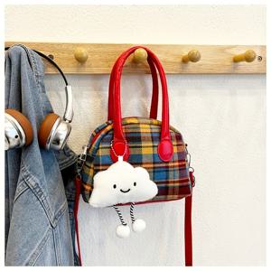 TEMU 2025 신상 체크무늬 토트 & 크로스바디 백 여성용 - 학생 출퇴근 및 여행용 가방|미니크로스백|여행용크로스백