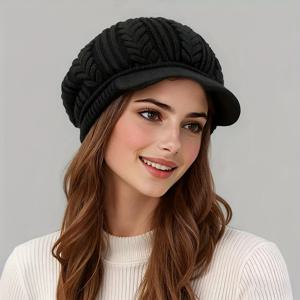 TEMU 여름/겨울 여성 베레모 모자, 빈티지 따뜻한 모자