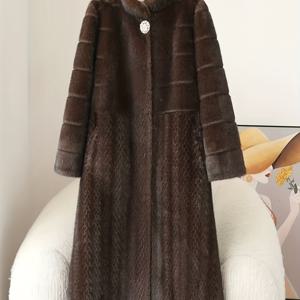 TEMU 우아한 여성용 코트, 퍼, 가을과 겨울에 완벽한 쇼핑용 스타일리시하고 아름다운 디자인