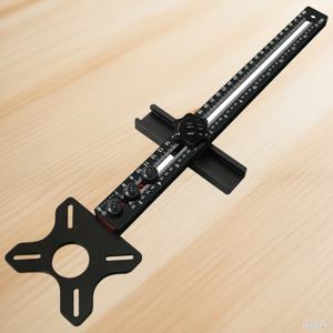 TEMU 3-in-1 라우터 밀링 홈 브래킷 - 3-in-1 미터법 & 인치 호환 헤비 듀티 알루미늄 라우터 베이스, 목공, 금속 가공, 지그사우, 테이블톱용 3-in-1 공구 - 전원 불필요, 정밀 절단 & 밀링, 내구성 있는 구조