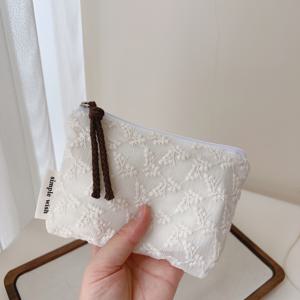 TEMU 빈티지 레이스 자수 코인 지갑 | 여성용 생리대 가방, 메이크업 가방, 손세탁 가능, MSGHER 브랜드