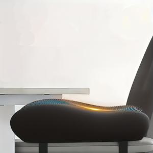 TEMU 1개 높이 조절 메모리폼 의자 팔걸이/팔받이 쿠션 - 통기성 PU 폼, 지퍼 잠금, 사무용 의자, 게이밍 의자, 컴퓨터 책상용 - 자세 및 장시간 착석