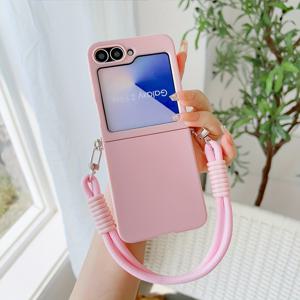 TEMU 1 보라색/파란색/흰색/분홍색/검정색/핫핑크 폰 케이스 | 모바일 폰 케이스 | 귀여운 폰 보호 백커버 | 삼성 갤럭시 Z 플립 3/4/5/6/7 호환 | 남녀공용 랜야드 폰 케이스 | 새로운 패션 폰 액세서리 | 휴일 선물, 스타일리시한 폰 액세서리,귀여운 휴대폰 액세서리,고품질 케이스,스마트폰 커버,트렌디한 폰 액세서리|케이스