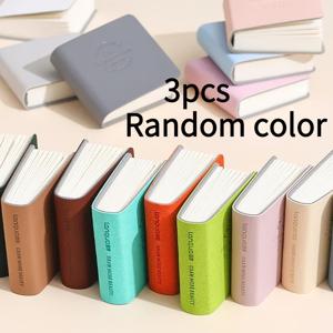 TEMU 3개 세트 PUKAMAM 미니 사각 수채화 스케치북 - 가죽 커버 & 영감을 주는 문구, 포켓 사이즈 휴대용 드로잉북, 두꺼운 종이로 수채화, 연필, 마커에 적합 - , 학생을 위한 컴팩트 저널