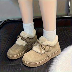 TEMU 여성용 스노우 부츠 - 고급스러운 디자인의 여성용 스노우 부츠. 새로운 겨울 스타일. 따뜻하고 편안함. 스타일리시하고 다용도. 심플하고 내구성 강함. 겨울 스포츠와 레저에 적합