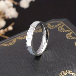 TEMU 여성용 스테인리스 스틸 반지 - 귀여운 반짝이는 내구성 있는 주얼리, 일상 착용, 파티, 연중 우아한 특별한 행사에 적합한 변색 없는 스테인리스 스틸 밴드