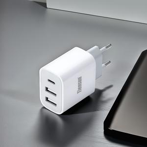 TEMU 파워 어댑터, 2USB+1타입-C 충전기, A+C 3-in-1 충전기, 멀티포트 고속 충전 어댑터|C타입충전기