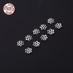 TEMU 20개 S925 스테인리스 실버 스페이서 비드 캡 | 핸드메이드 목걸이/팔찌 제작 | 고급 은색 공예 부품, 주얼리 선물용 | 사이즈 5mm / 0.20인치|은목걸이