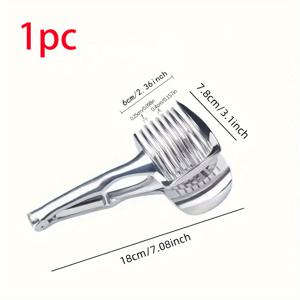 TEMU 1개 레몬 슬라이서, 토마토 슬라이서, 알루미늄 레몬 슬라이서, 가정용 다기능 슬라이서, 과일 및 토마토 분리기. 알루미늄 레몬 슬라이서, 수동 슬라이싱 클램프 토마토, 토마토 및 계란/시금치 분리 도구. 합금 제작 레몬 슬라이서