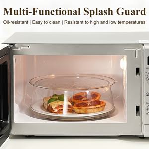 TEMU 1개 내구성 강한 뚜껑, 투명 PC 플라스틱 커버와 편리한 손잡이 - 내열성 세척 가능한 식품 뚜껑, 베이킹, 그릴링, 전자레인지, 캠핑, 레스토랑, 오븐용 - 수프, 야채, 만두와 호환 가능