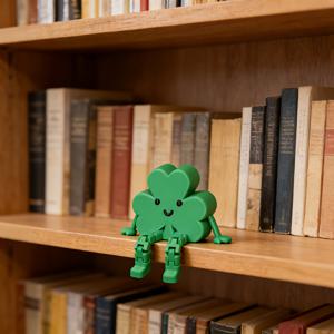 TEMU 아일랜드 축복 미니 클로버 조각상 | 행운의 클로버 장식, 켈트 행운 데스크탑 기념품, 이상적인 선물 및 책상 장식, 플라스틱, 클래식 스타일, 다양한 방 유형에 적합