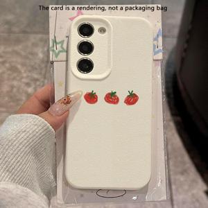 TEMU 삼성 갤럭시 S23/S22/S24/S21 울트라/S20/A31/A32/A55/A72/A52S/A34/S23 울트라/S10용 도드글 토마토 패턴 폰 케이스 - 충격방지, , 신제품, 패셔너블, TPU 보호 커버, 선물, 비즈니스, 라이트 럭셔리 스타일|S21케이스