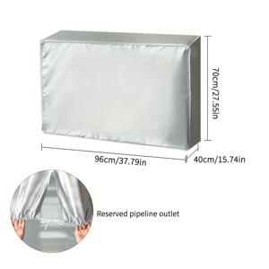 TEMU 야외 에어컨 실외기 커버, UV 보호, 휴가철 전용, 완전 밀폐형 커버, 햇빛 가리개, 다양한 크기로 제공|실외기커버|실외기없는에어컨|에어컨실외기커버