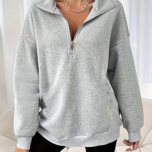 TEMU 유럽 및 미국 스타일의 세련된 스포츠 지퍼업 재킷