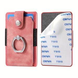 TEMU 휴대폰 벨링 접착 카드 홀더는 최소 5장의 카드 (은행 카드, ID 카드, 신용 카드, 회원 카드 등)를 보관할 수 있습니다. 링 디자인으로 휴대폰에 더 안전하게 고정할 수 있으며 스탠드로도 사용할 수 있습니다.|그립톡