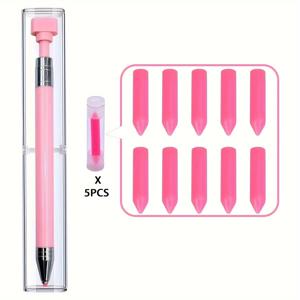 TEMU 네일 아트용 크레용 충전이 가능한 페인팅 펜 키트. 보석용 회전형 글루 도트 펜과 아트용 추가 도구 및 도구가 포함되어 있으며, 빠른 비즈 및 보석 추출을 위해 설계되었습니다.