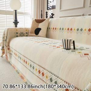 TEMU 1개 소파 커버, 사계절 사용 가능, 심플하고 모던한 디자인, 반려동물 친화적, 미끄럼 방지 및 스크래치 방지, 홈 데코 보호 커버 - Xiya