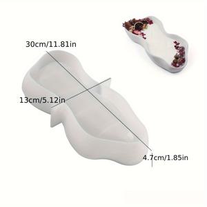 TEMU 대형 불규칙 실리콘 양초 용기 몰드, 왁스, 레진, 콘크리트 몰드, 에폭시 레진 양초 홀더, 화분, 장식품, 보관 트레이, 시멘트 몰드 및 미술 공예용 볼