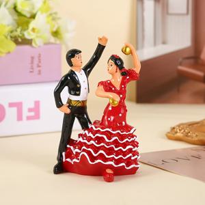 TEMU 매력적인 스페인 댄서 피규어 - 레진 사랑 테마 장식, 사랑하는 사람을 위한 완벽한 선물, 다용도 실내 디스플레이