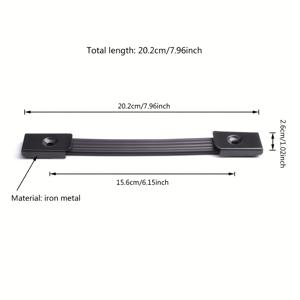TEMU 2개 세트 내구성 강화 휴대용 PA 스피커 핸들 - 내부 강철 바 보강 - 액티브 사운드 시스템, PA 앰프 및 공공 주소 장비 호환 - 라이브 이벤트, 노래방, 극장용 내구성 강화 스피커 바 업그레이드 (간편 설치)