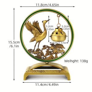 TEMU 크레인 모양 창생 향로, 실내용 걸이 향로, 가정 장식에 적합한 창생 향로