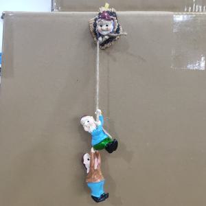 TEMU 기발한 난쟁이 엘프 정원 조각상 세트 - 3피스 레진 나무 포옹