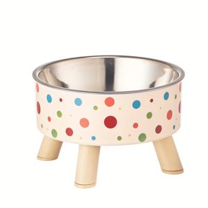 TEMU SUPET 고양이와 개를 위한 스타일리시한 강아지 그릇 - 대용량, 미끄럼 방지, 목에 친화적인 디자인으로 편안한 먹이주기, 내구성 있고 세련된 애완동물 접시, 인체공학적 애완동물 그릇 | 고품질 제작의 개밥그릇