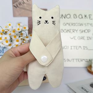 TEMU 귀여운 만화 고양이 동전 지갑, 속지갑형, 휴대용 및 컴팩트한 수납, 간편한 휴대를 위한 포근한 고양이 파우치