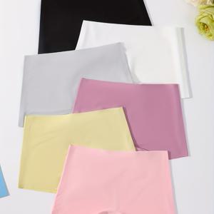 TEMU 6팩 솔리드 컬러 심리스 여아용 드로즈