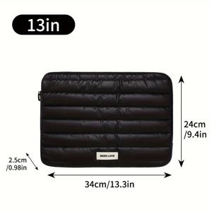 TEMU 노트북 슬리브 케이스 13/14인치, 충격 방지 보호 컴퓨터 커버, 튼튼한 지퍼, 휴대용 노트북 가방, MacBook Air/Pro 13-14인치 호환, 비즈니스 출장, 대학, 여행, 사무실용 다기능 노트북 슬리브|노트북파우치|노트북가방
