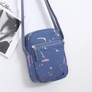 TEMU 여성용 경량 조절 가능한 크로스바디 백 - 내구성 있는 나일론 캐주얼 칼리지 스타일 추상 컬러 디자인, 다수의 수납공간 및 폴리에스터 안감 일상 사용, 학교, 쇼핑용 (네이비 블루 등) | 청소년적 크로스바디 | 쉬운 관리 소재