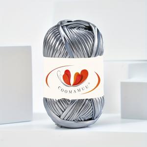 TEMU 1개 메탈릭 텍스처 리본 실 - DIY 지갑 만들기용 반짝이는 메탈릭 실, 수제 니팅 및 크로셰 프로젝트 - 어머니의 날 선물 공예 재료, 니팅 액세서리 및 용품, 반사 표면, 장식 스풀, 광택 마감, 고품질 실, DIY 지갑 제작