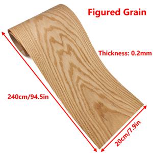 TEMU 천연 레드 오크 직결과 패턴 목재 베니어, 가구 업그레이드, 벽장문, 테이블 및 의자 표면 베니어링, 수제 DIY 재료, 목재 아트 인레이 창작물