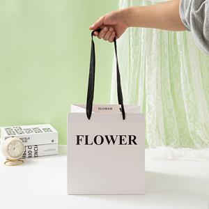 TEMU 발렌타인데이와 어머니날을 위한 트렌디한 꽃 선물백 10개 세트, 필수 휴일 선물 포장백