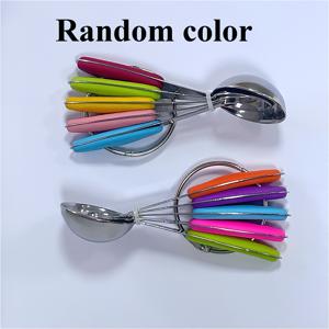 TEMU 내구성 강한 스테인리스 스틸 계량컵 & 스푼 5pcs - 미끄럼 방지 실리콘 핸들, 식품용 430 스테인리스 스틸 액체/건조/테이블스푼/티스푼/티컵/디저트 스푼 - 베이킹, 요리용 위생적인 주방 도구