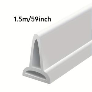 TEMU 욕실용 물막이 스트립 (1.5미터 및 3미터), 조리대 및 변기용 자가 점착식 옵션 포함, 간편한 설치