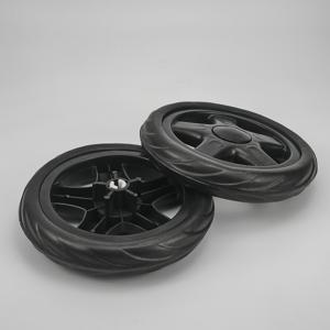 TEMU 슈퍼마켓 접이식 쇼핑 트롤리 휠 한 쌍, 6인치 블랙 경량 폼 바퀴, 장바구니 카트, 정원 손잡이 트럭, 다기능 풀 카트용