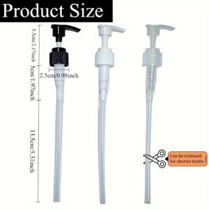 TEMU 3개/6개 플라스틱 비누 디스펜서 펌프 헤드, 스탠딩 설치, 샴푸, 컨디셔너, 핸드 솝, 바디 워시, 액체 젤용 리필 가능 병 튜브 펌프 - 모던 주방 & 욕실 액세서리, 디스펜서 교체용 | 세련된 펌프 디자인 | 내구성|비누받침대