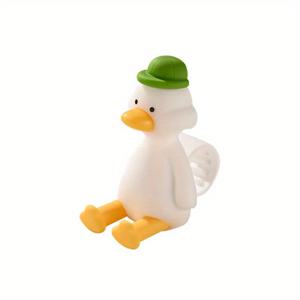 TEMU 실리콘 오리 충격방지 도어 스토퍼 3D 오리 도어 핸들 보호 커버 침실 서재 무소음 도어 스토퍼