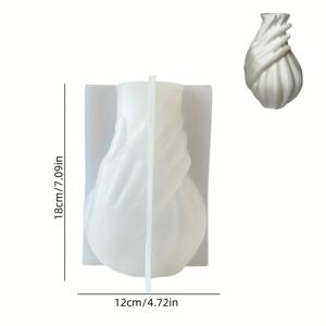 TEMU 레진 캐스팅 몰드, 화병용 실리콘 몰드, 미술용 콘크리트 몰드, 기하학적 손 모양 화분 몰드, 가정 장식을 위한 점토 꽃꽂이 몰드를 사용한 창의적인 수제 화분